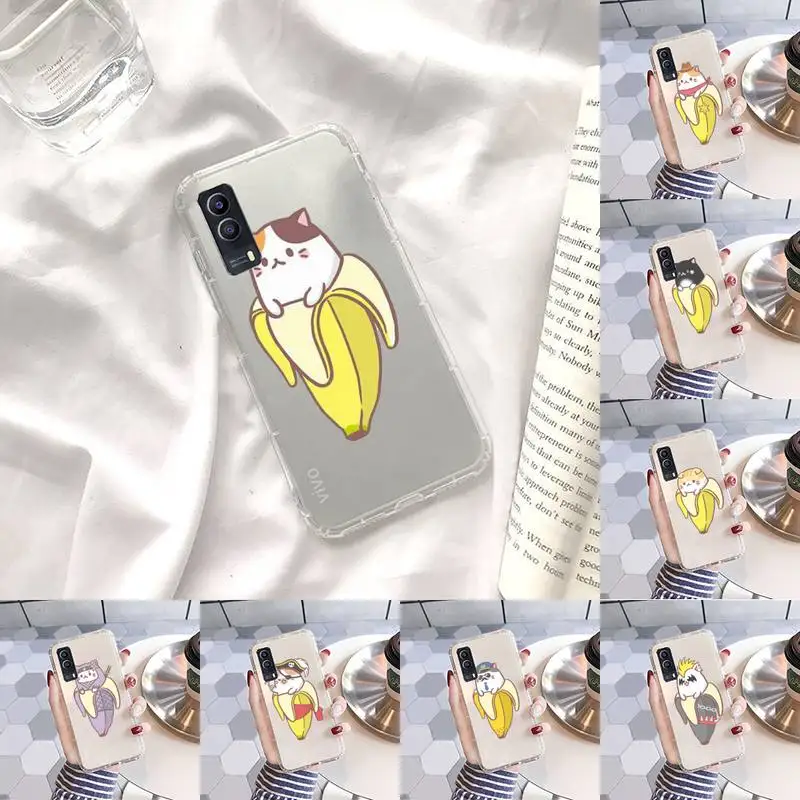 

Cute Cartoon Finger Funny Phone Case Transparent For VIVO Y 97 93 85 81 75 73 71 70 69 67 66 55 53 50 52 51 30 20 19 11 S E