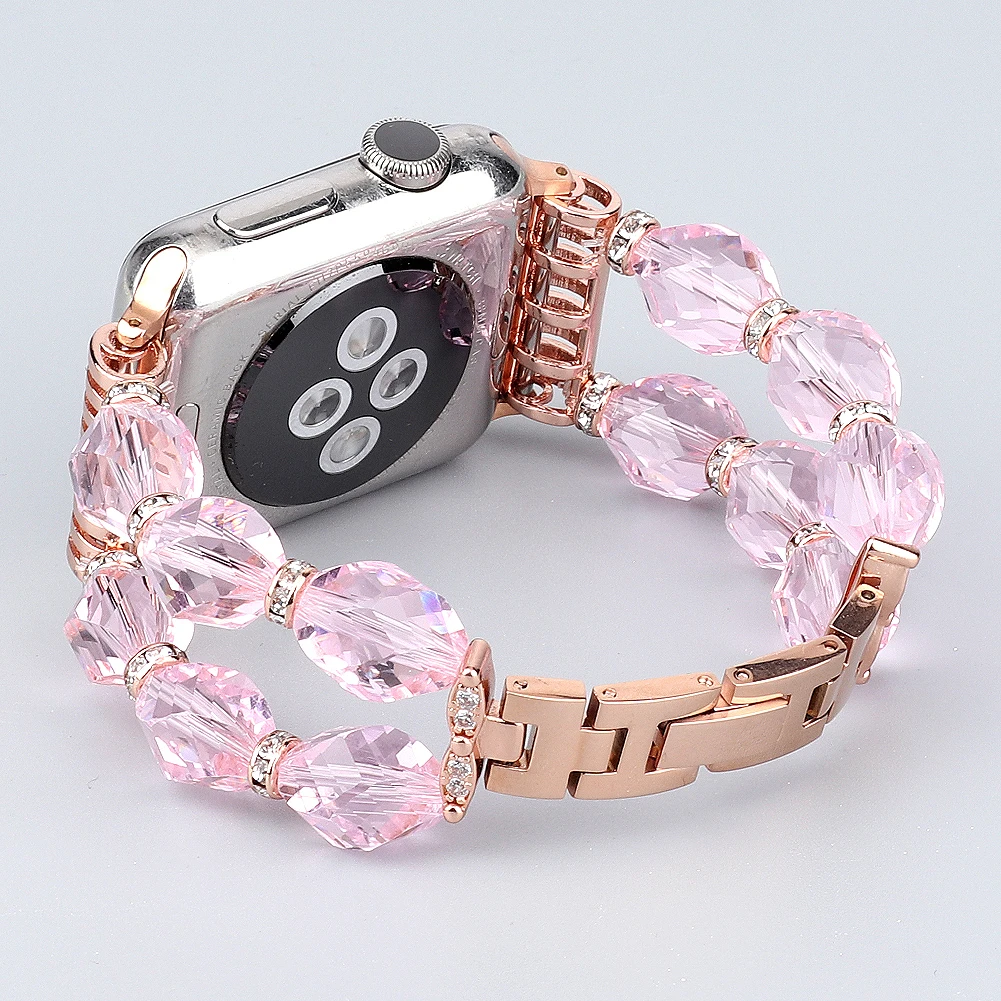 

Fashion crystal diamond Girl band for Apple Watch 7 6 strap for iWatch SE wristband 5 4 42 38 40 44mm 45mm 41