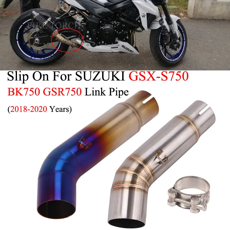 

Slip On For SUZUKI GSX-S750 BK750 GSX S750 2018-2020 YOSHIMURA Motorcycle Exhaust Escape Modified Connection Middle Link Pipe