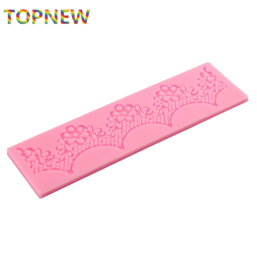 Сердце цветок мгновенный кружева плесень торт силиконовые инструменты для