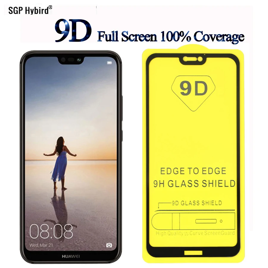 9D закаленное стекло для экрана для huawei P20Lite Защита экрана для huawei P20 Pro Lite GR5 полное покрытие Защитная стеклянная пленка