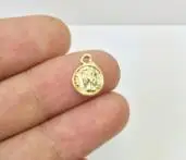 Gold Eruifa Популярные 8 мм Висячие монеты 30 шт. в сумке ожерелье, серьги браслет ювелирные изделия DIY ручной работы 2 цвета - Окраска металла: Gold