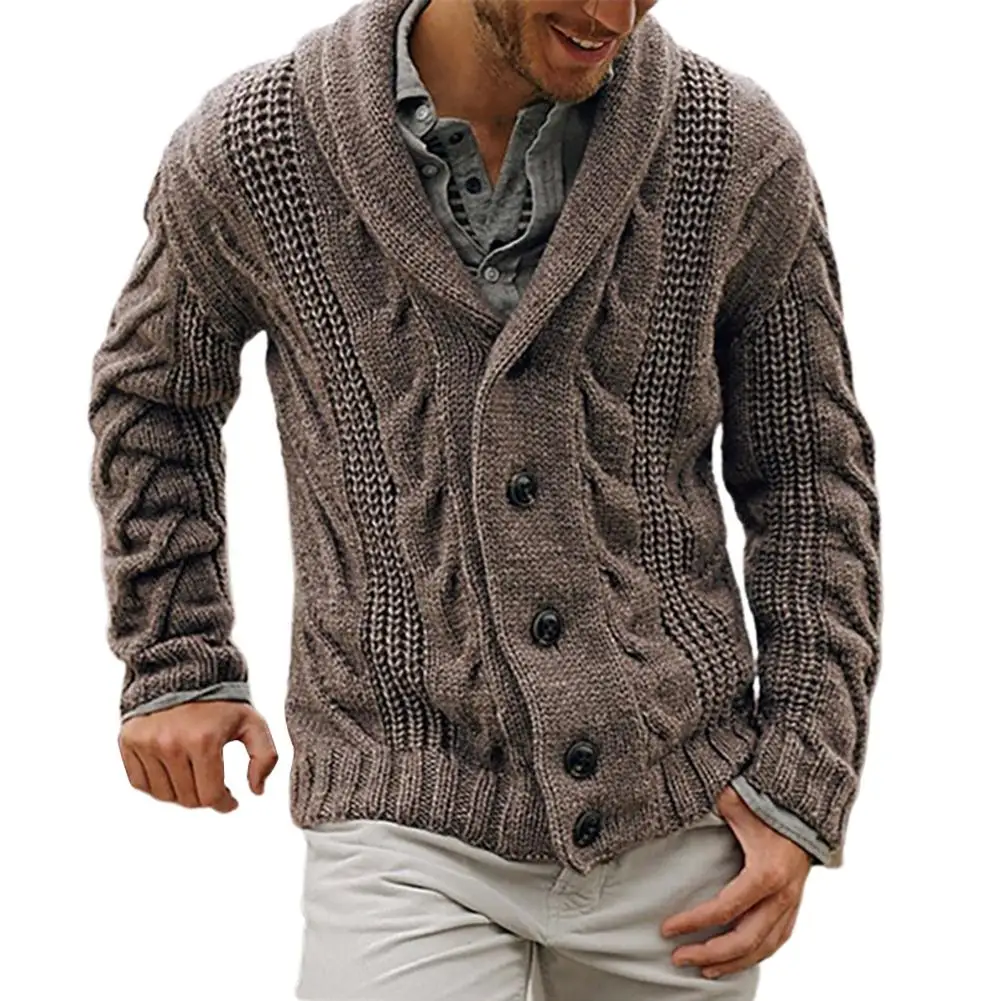 

men clothing Winter Autumn Men cardigan Solid Color Knitted Sweater Buttons Cardigan Warm Jacket Coat sweater men кардиган 2020