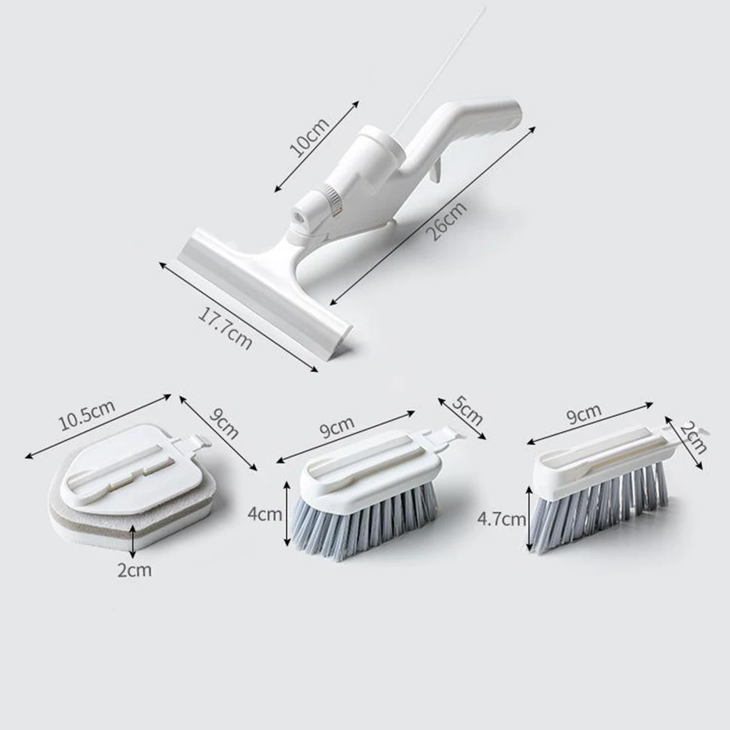 

Versatile Spray Cleaning Brush Kit Window Glass Gap Cleaning Tool 4 brushes