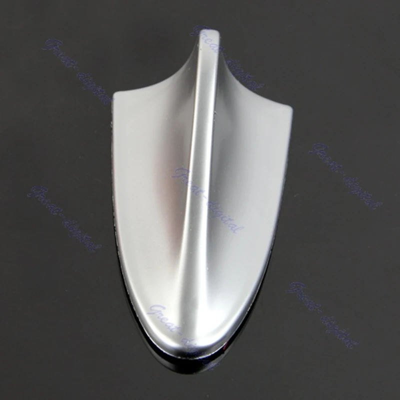 

K0AF Shark Fin Roof Decorative Decorate Antenna Aerial Universal Auto Car Silver