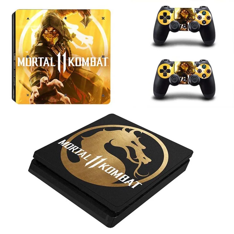 Mmoral Kombat 11 PS4 тонкие наклейки PS 4 Play станция виниловые Pegatinas для playstation тонкая