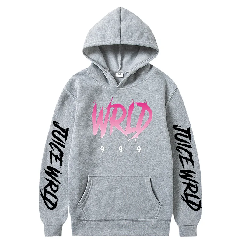 

2020 Blue Black White Red Hoodies Sweatshirt Juice Wrld Trap Rap Rainbow Pullovers Harajuku Hip Hop Casual Hoodie Fleece Hoody