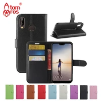 luxury flip leather case for zte blade a51 v2020 smart a5 a7 v10 v9 l210 l8 wallet with card slots kickstand shell fundas coque