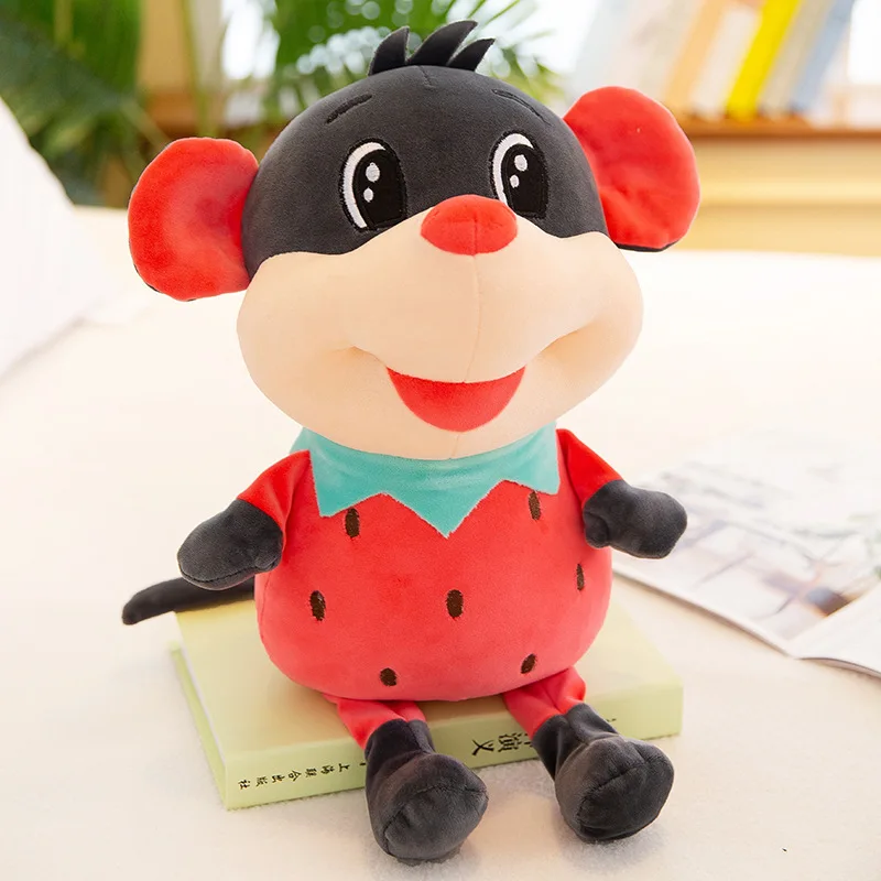 Креативная Милая фруктовая плюшевая игрушка в виде мыши чучело клубника ананас