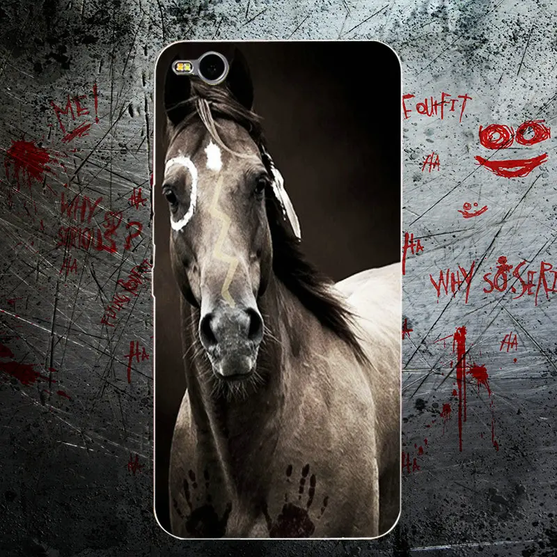 Clear Case Cover For Sony Xperia Z Z1 Z2 Z3 Z4 Z5 Compact M2 M4 M5 T3 XA E3 E5 C4 C5 Soft Phone Amazing Horse Animal Print | Мобильные