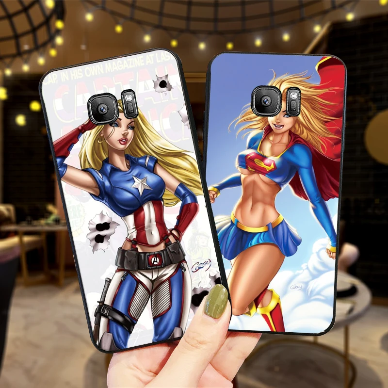 Пикантные Герой мультфильма для девочки samsung NOTE 8 9 M10 M20 M30 S6 S7 край S8 S9 S10 плюс ТПУ