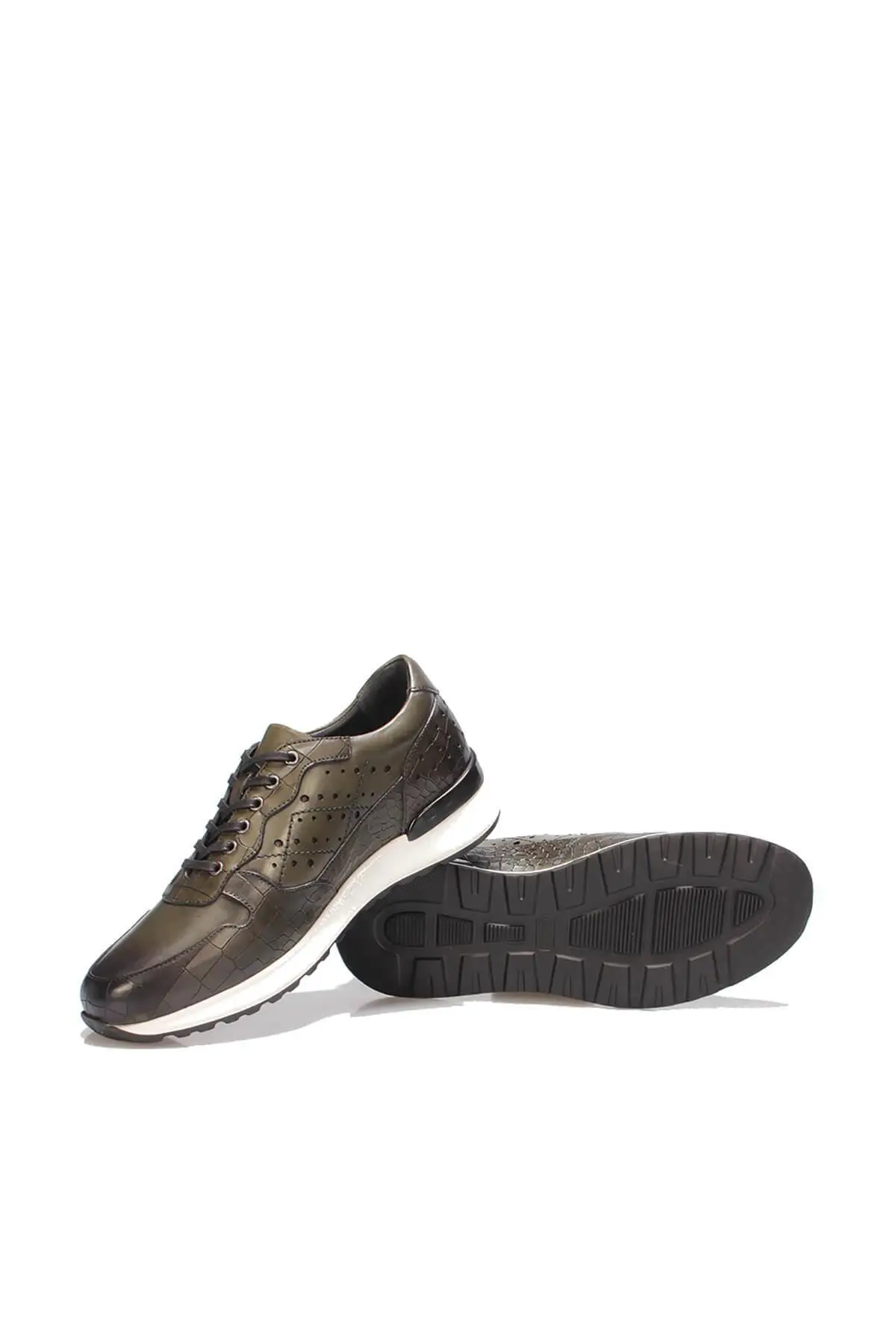 Жемчуг из натуральной кожи хаки Для мужчин Туфли-оксфорды для 120130008779 | Обувь