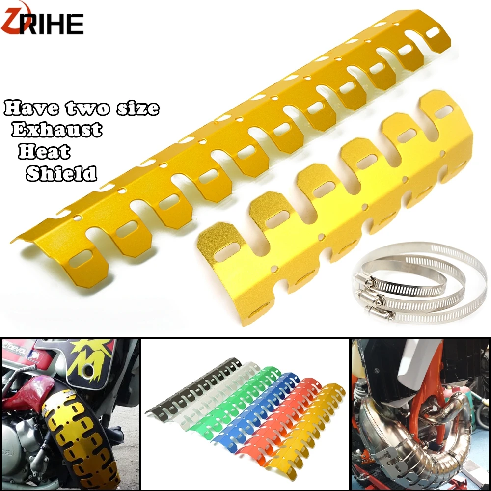 

Motorcycle Exhaust Muffler Pipe Leg Protector Dirt Bike Heat Shield For Suzuki RM-Z450 RMZ250 RM85L RM85 DR-Z125 DRZ400S DR650SE