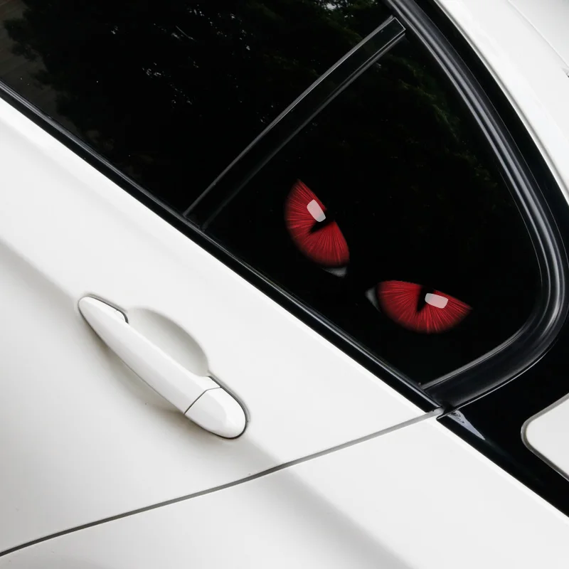 Автомобильные наклейки 3D Глаза животных автомобильное окно Виниловая наклейка