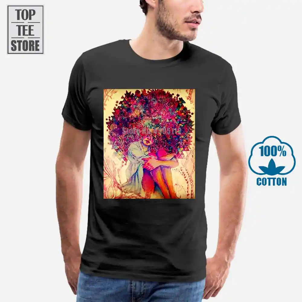 Новая модная футболка с коротким натуральным большим ворсом в подарок для черных