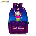 Радужный рюкзак Baphomet Kawaii для подростков, школьные ранцы для девочек и мальчиков, для ноутбука с рисунком сатаны, дьявола