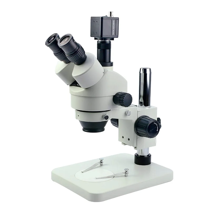 7X-45X Professional Dual View Zoom Stereo Microscope with CCD TV Adapter Viewing Screen and Electronic Eyepiece | Инструменты