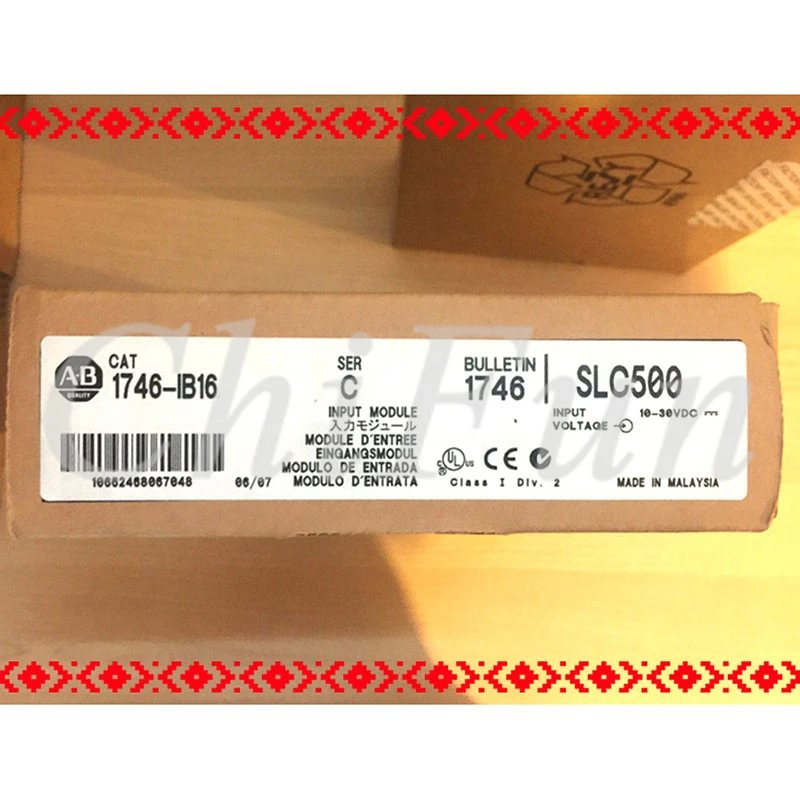 

Оригинальный AB по шкале Роквелла блок программируемого контроллера SLC 16 точек DC Вход 1746-IB16 1746IB16