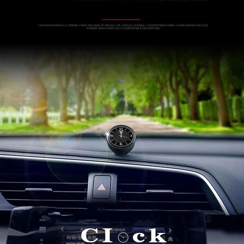 Автомобильные часы светящиеся круглые кварцевые приборная панель воздушный