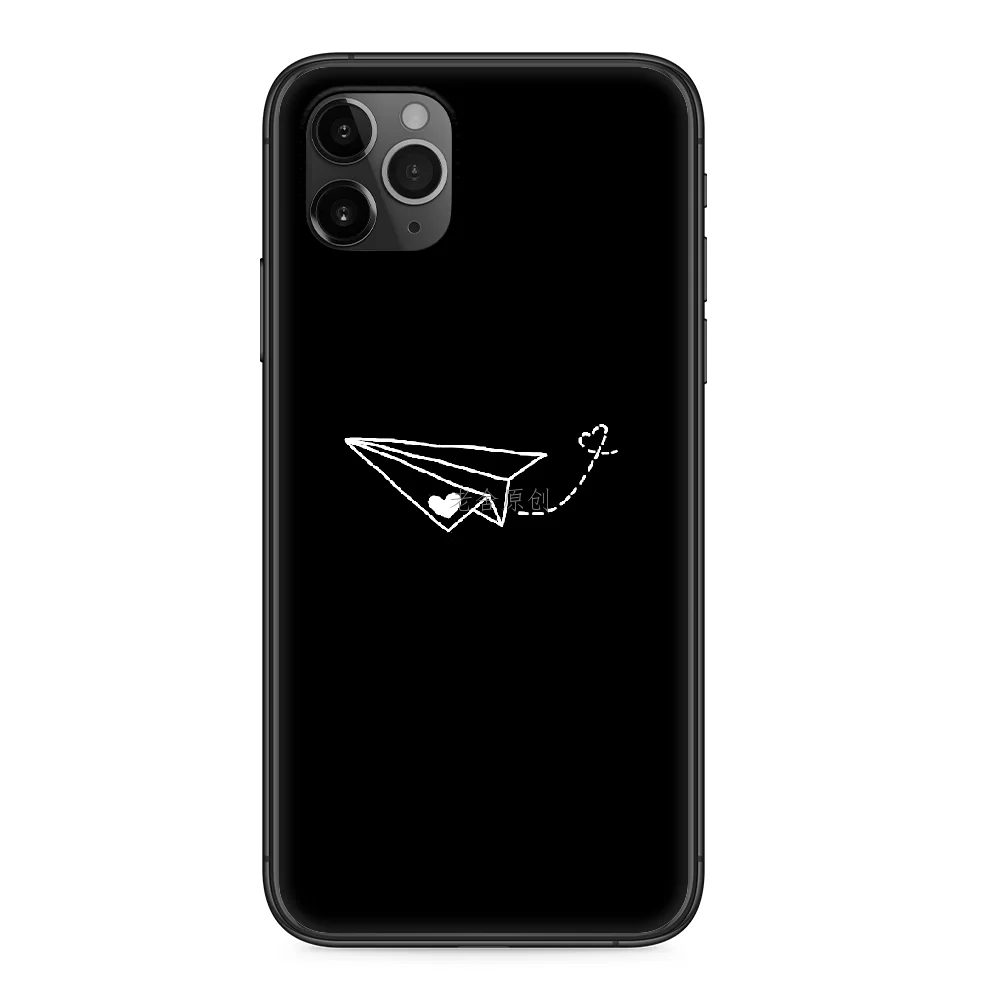 

painting Simplicity Gossip Phone Case cover For Iphone 11 7 8 XR 5 5C 5S 6 6S PLUS X XS PRO SE 2020 MAX black hoesjes fashion
