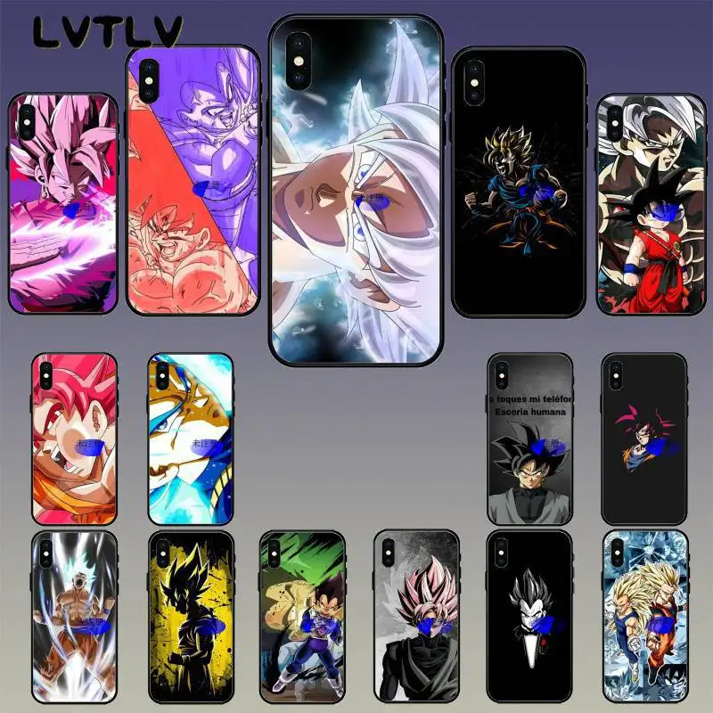 LVTLV Драконий жемчуг Z Super Kakarot Art DIY Печатный чехол для iPhone 11 pro XS MAX 8 7 6 6S Plus X 5 5S SE
