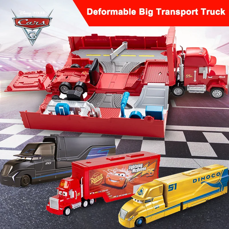 Оригинальные машинки Disney Pixar Тачки 3 большой транспортер набор для деформации