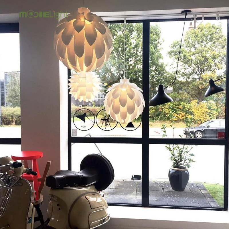 

Mooielight Flowers Petal Lamp Pendant Lights Material PVC Diameter 50cm Lotus DIY Lampshape Bedroom/Shops LED light fixture
