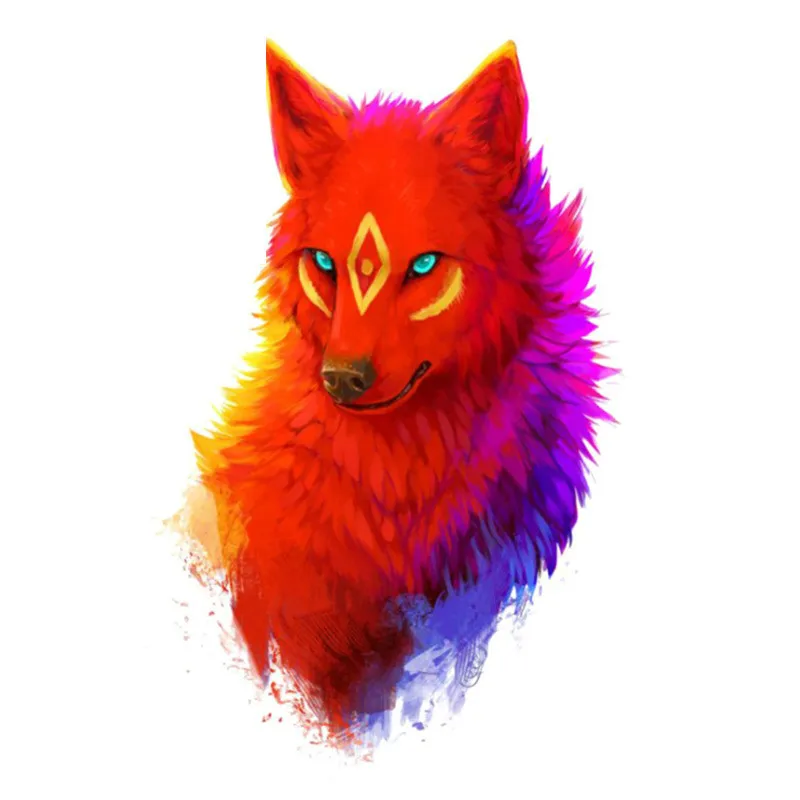 

Fashion 3D Animals Car Sticker Red Fox Animal Decal Decoration Motorcycle Automobile Decals Accessories Vinyl Decal