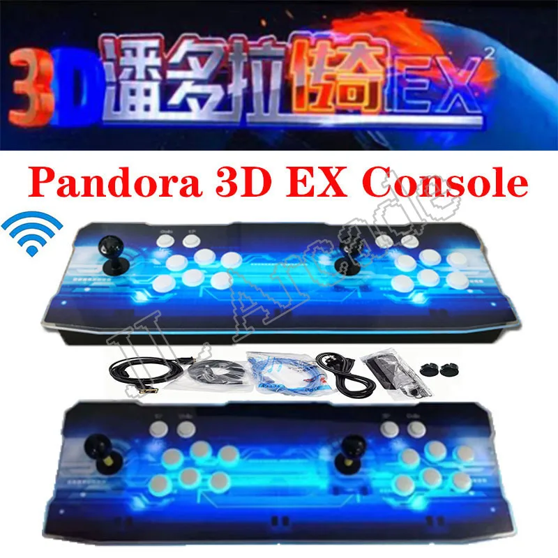 

Pandora 3D WIFI EX Сага аркадная коробка 4800 64 Гб 6800 в 1 128 ГБ 10888 в 1 Функция сохранения многопользовательских джойстиков аркадная игровая консоль