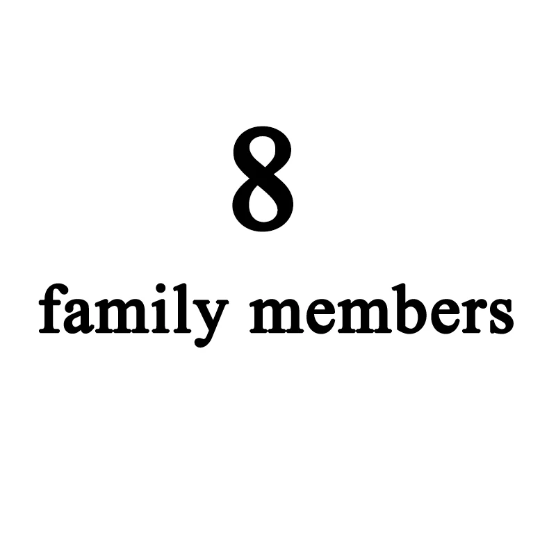 8 family members Модный семейный брелок с гравировкой, семейный именной и именной брелок для домашних животных, держатель для ключей, бирка - Цвет: 8 family members