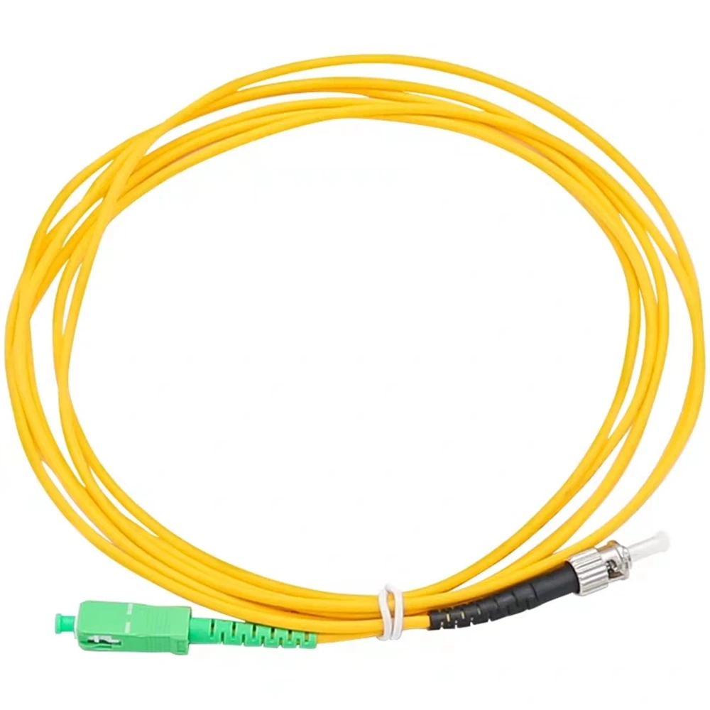 10pcs SC/APC-ST/UPC fiber optic patch cord SM Simplex 1M 2M 3M 5M 7M 10M ST-SCA optical fibre jumper SX free shipping IL<0.3