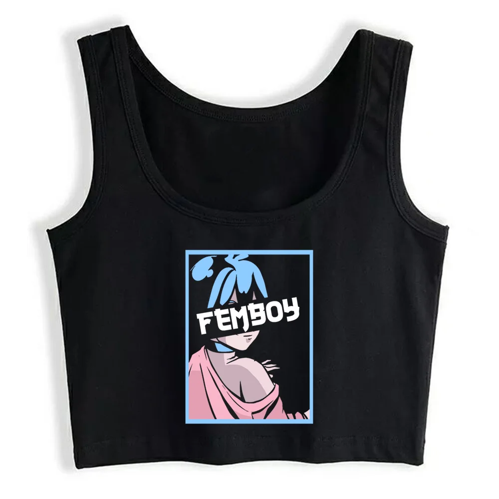 

Crop Top Women Femboy Grunge Aesthetic Gothic Y2k Gym korean Tank Top Sexy Blouse Female Clothes Top Mujer Verano 2021
