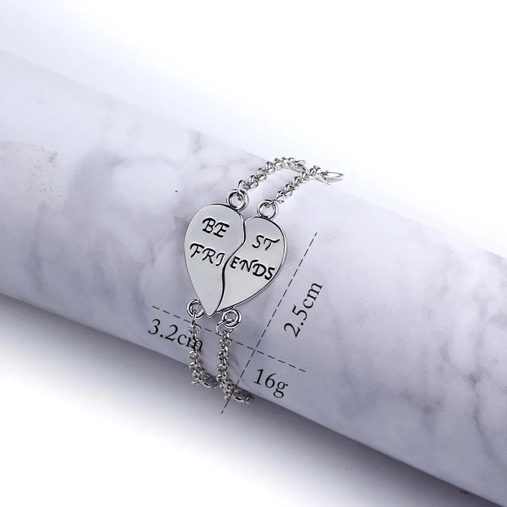 2 шт. браслеты для девочек в форме сердца|Цепочки и браслеты| |