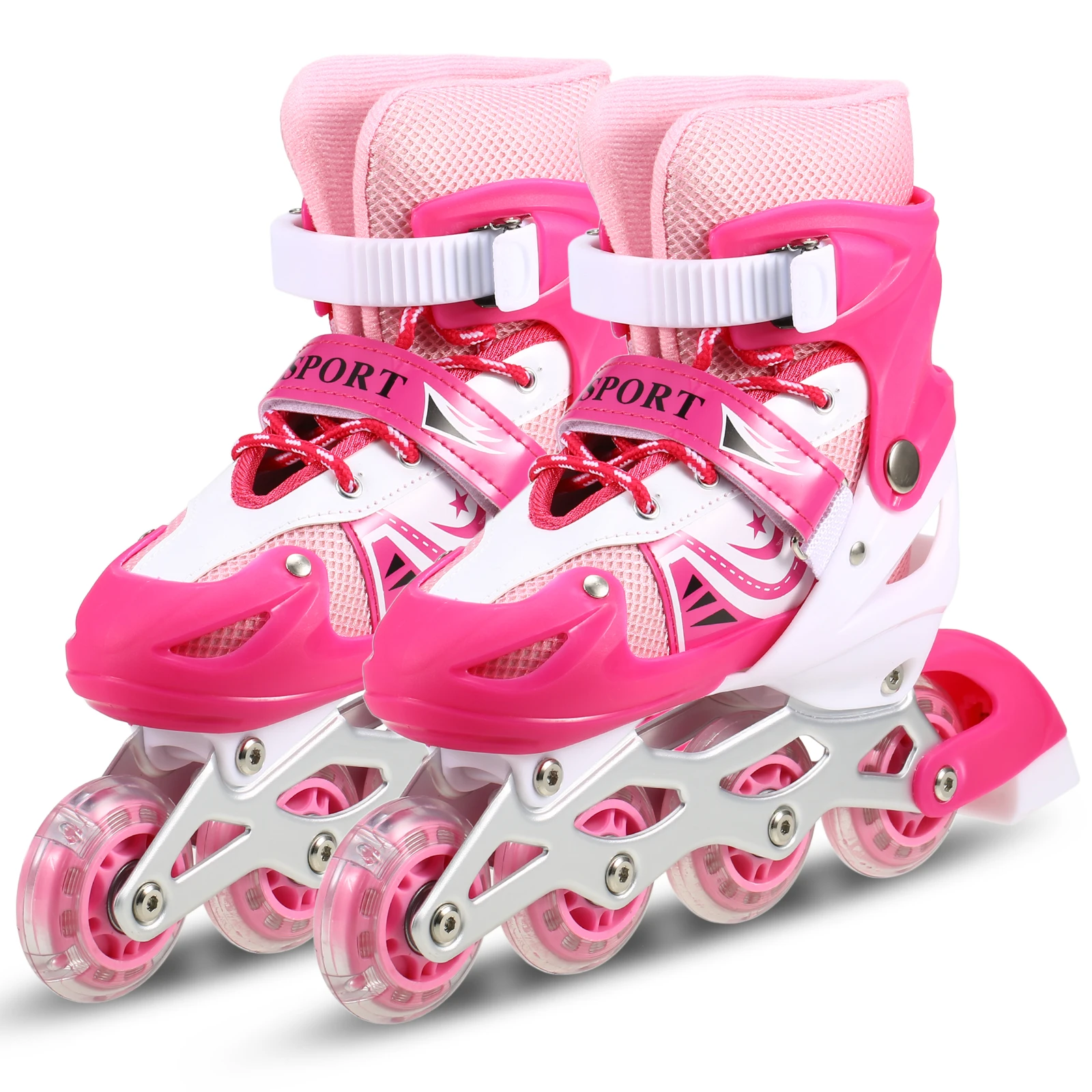 

Children Roller Skates Adjustable Inline Skating shoes Outdoor Roller Skates for Boys Girls