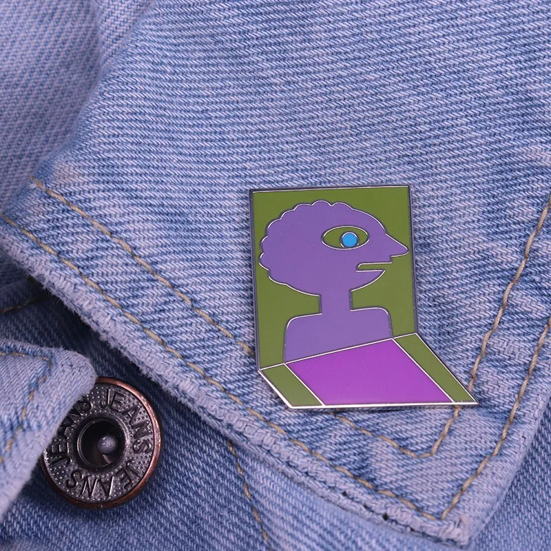 Adventure Time Prismo Enamel Pin Brooch Reflective Prism Geometry Art Badge Fashion jewelry Decor | Brooches