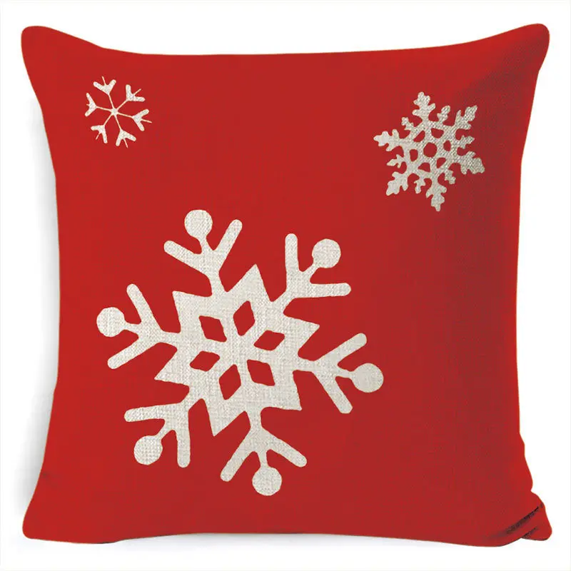 

Christmas Pillow Case Merry Christmas Printed Polyester Pillow Covers Decorative Home Decoration Pillows