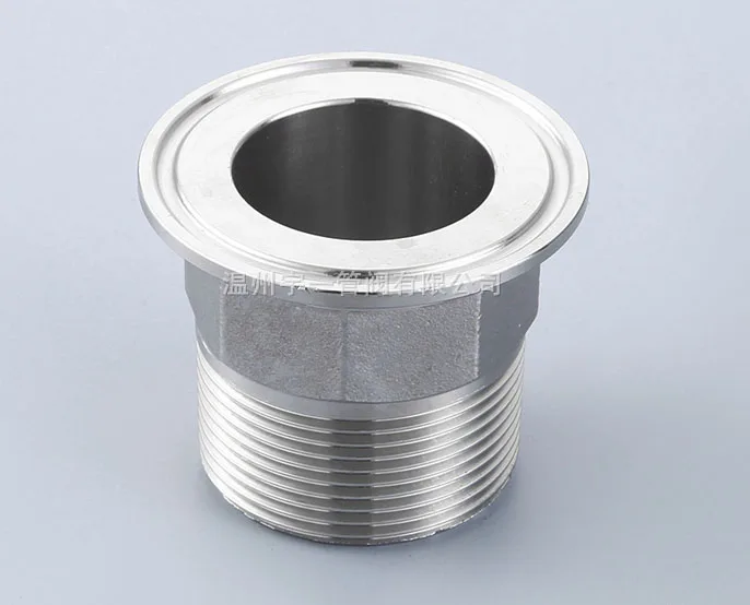 

Tri-clamp X Male adapter 1.5'' tri clamp X 3/4" BSP