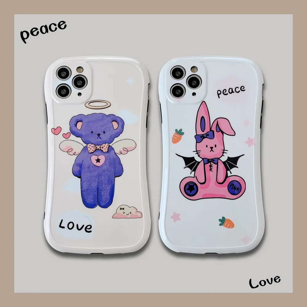 

Cartoon pattern mobile phone case for iPhone SE 2020 11 Pro X XS Max XR 7 8 Plus cute TPU anti-fall back cover promotion