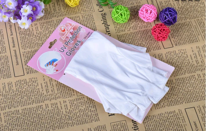 1 пара профессиональные перчатки из бамбукового волокна для дизайна ногтей |