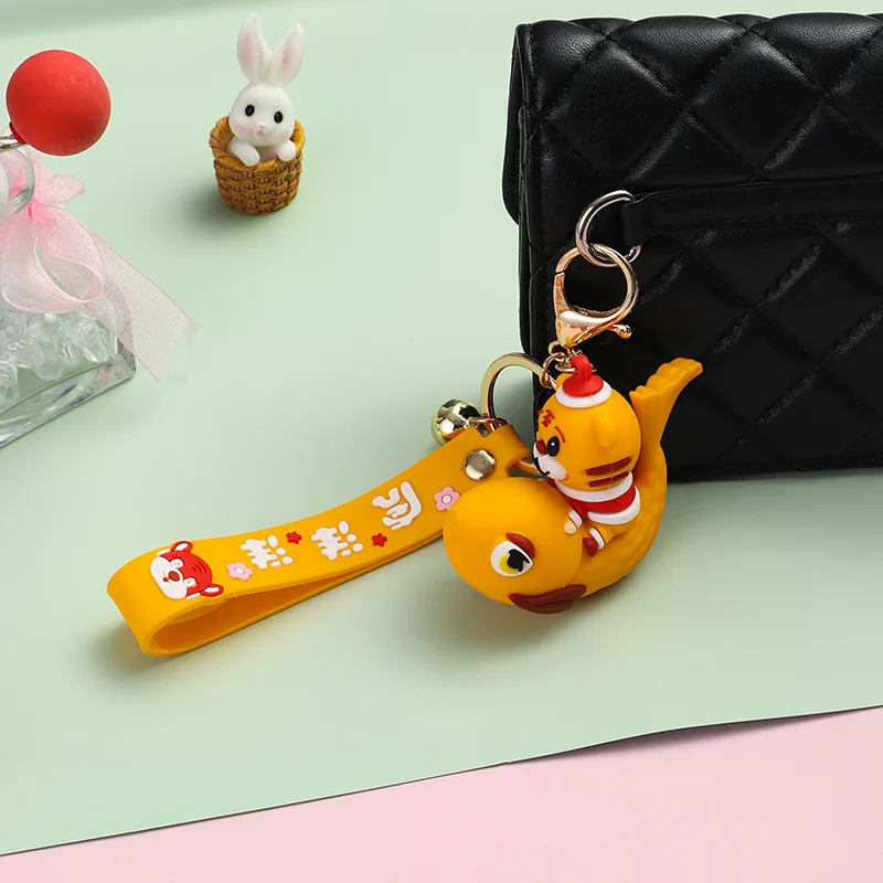 tiger key keychain for leather bags lanyard office 2022 ring mobile phone pendant jewelry accessories wholesale free global shipping