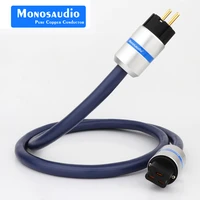 monosaudio p902 99 9998 ofc copper 5 5square audio power cable eur version ac mains power cord 20a power cord