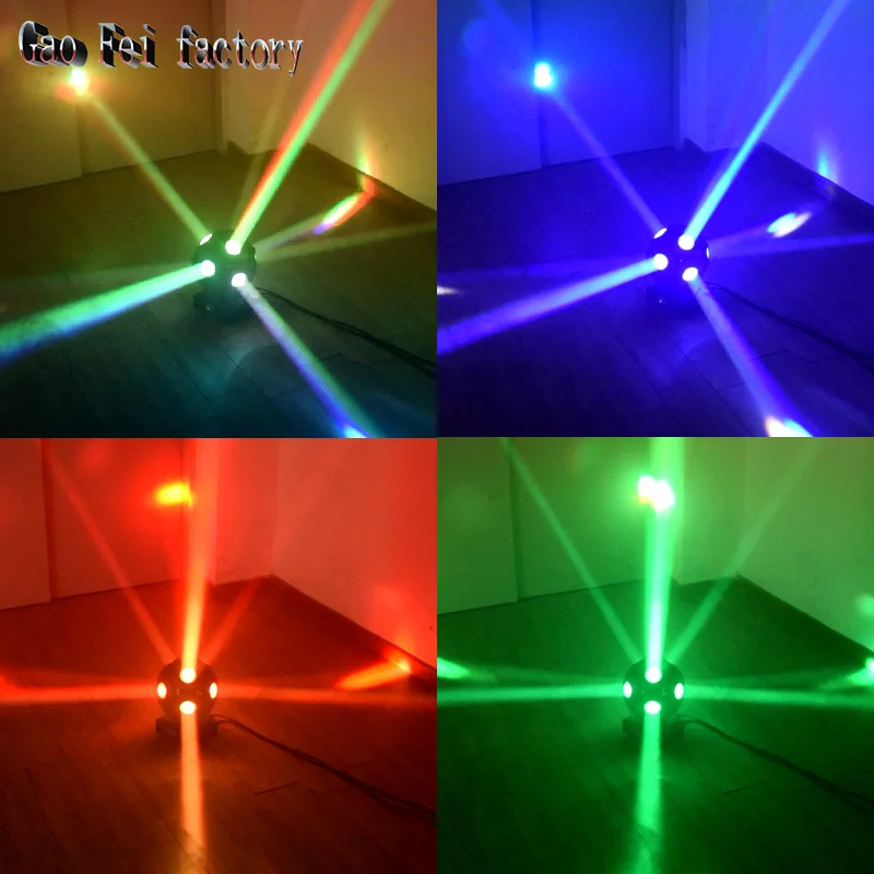 9x12 Вт RGBW 4в1 светодиодный светильник DMX512 с движущейся головкой для футбола Профессиональный DJ