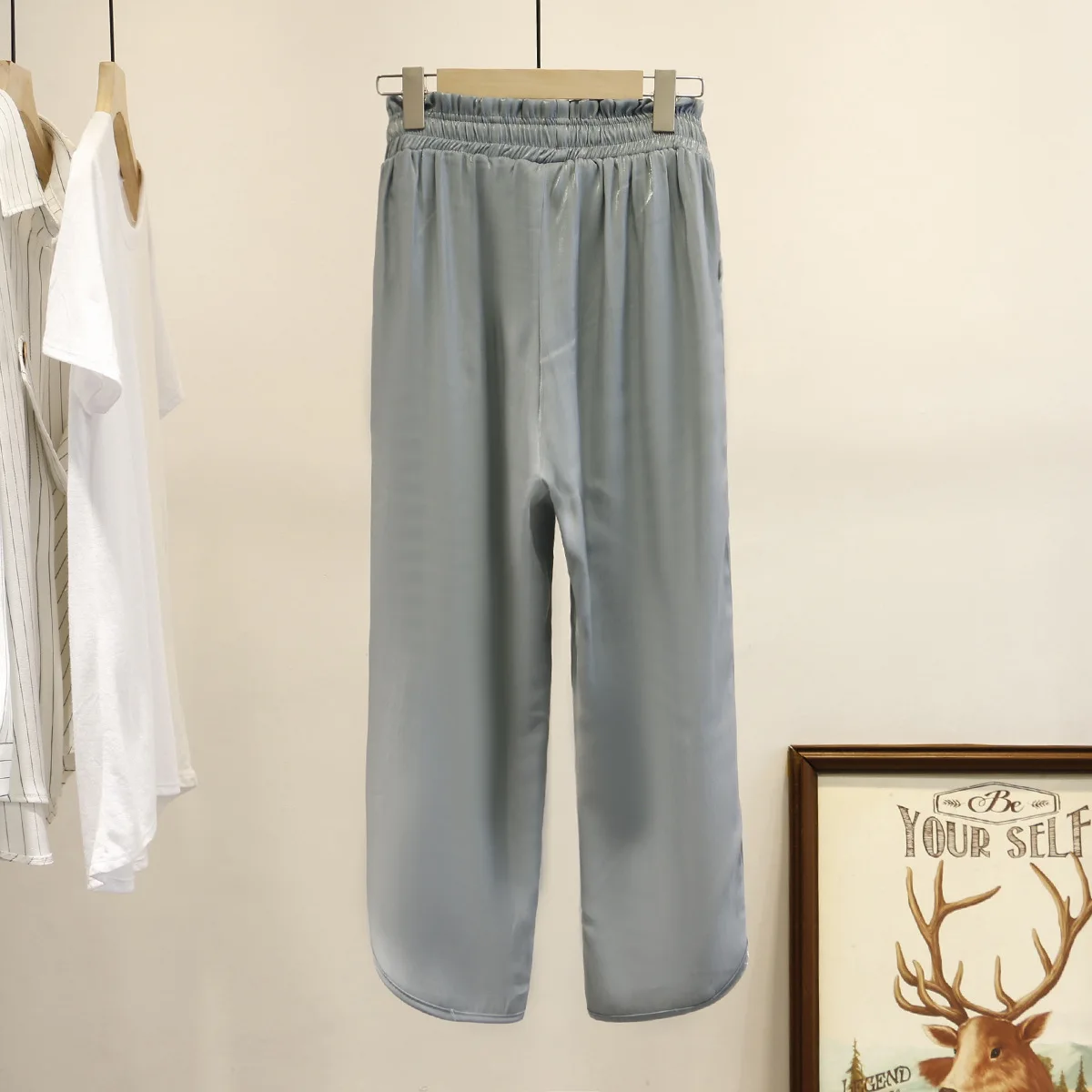 Женские шаровары весна-лето 2020 размера плюс повседневные высокая талия яркий