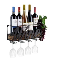 wall mounted wine rack cork storage container hanging wine glass holder wine storage rack home kitchen bar decor accessories
