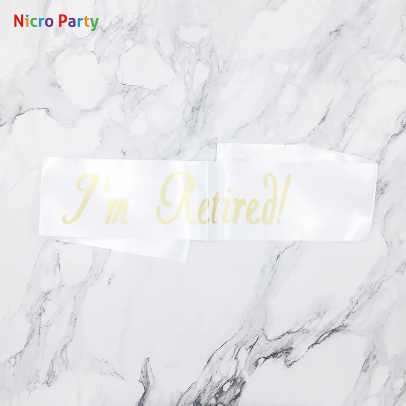 Пояс Nicro I'm на пенсию золотистый штампованный ремень плечо украшение для