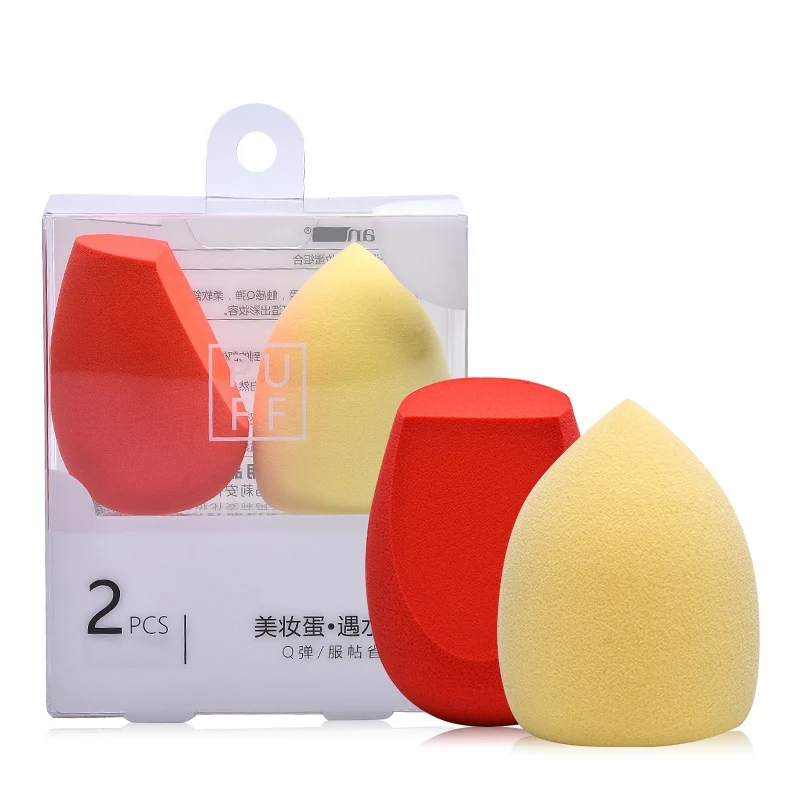 Гидрофильная полиуретановая водная капелька скошенная пуф для макияжа сухая