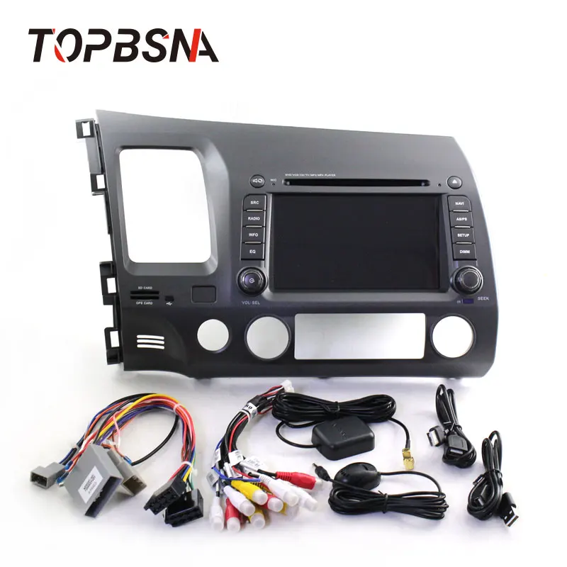 Topsna Android 9,0 автомобильный dvd-плеер для Honda Civic 2005 2006 2007 2008 2009 2010 2011 gps автоаудио 2 din автомагнитола стерео WiFi