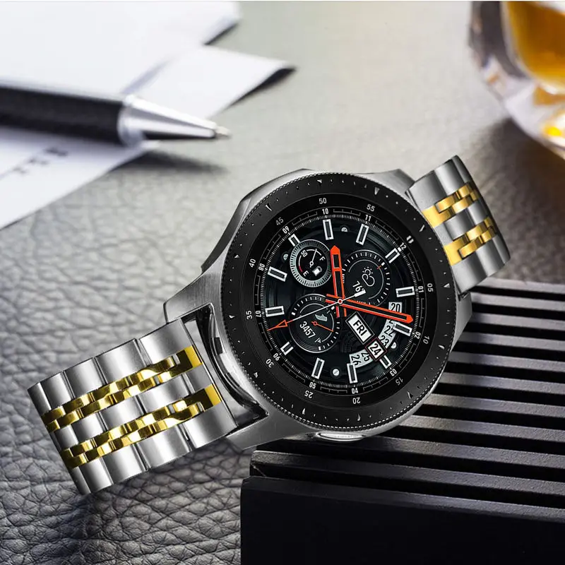 Ремешок из нержавеющей стали для samsung Galaxy watch 46 мм ремешок gear S3 Frontier Band 22 мм браслет huawei watch GT 2 ремешок gear S 3 46