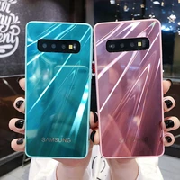 smooth mirror woman luxury phone case for samsung s9 s7 s8 9plus note8 9 10 m10 m40 soft plating tpu plastic cover scratch proof