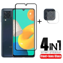 Full Cover Glass For Samsung Galaxy M32 Glass For Samsung M32 Tempered Glass Screen Protector For Samsung M22 M12 M32 Lens Glass